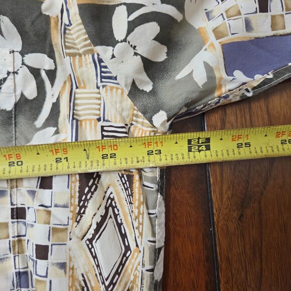 BURMA BIBAS Shirt Men's Large L 60 Singles Lawn Hawaiian Casual Button Up Floral - Picture 9 of 9